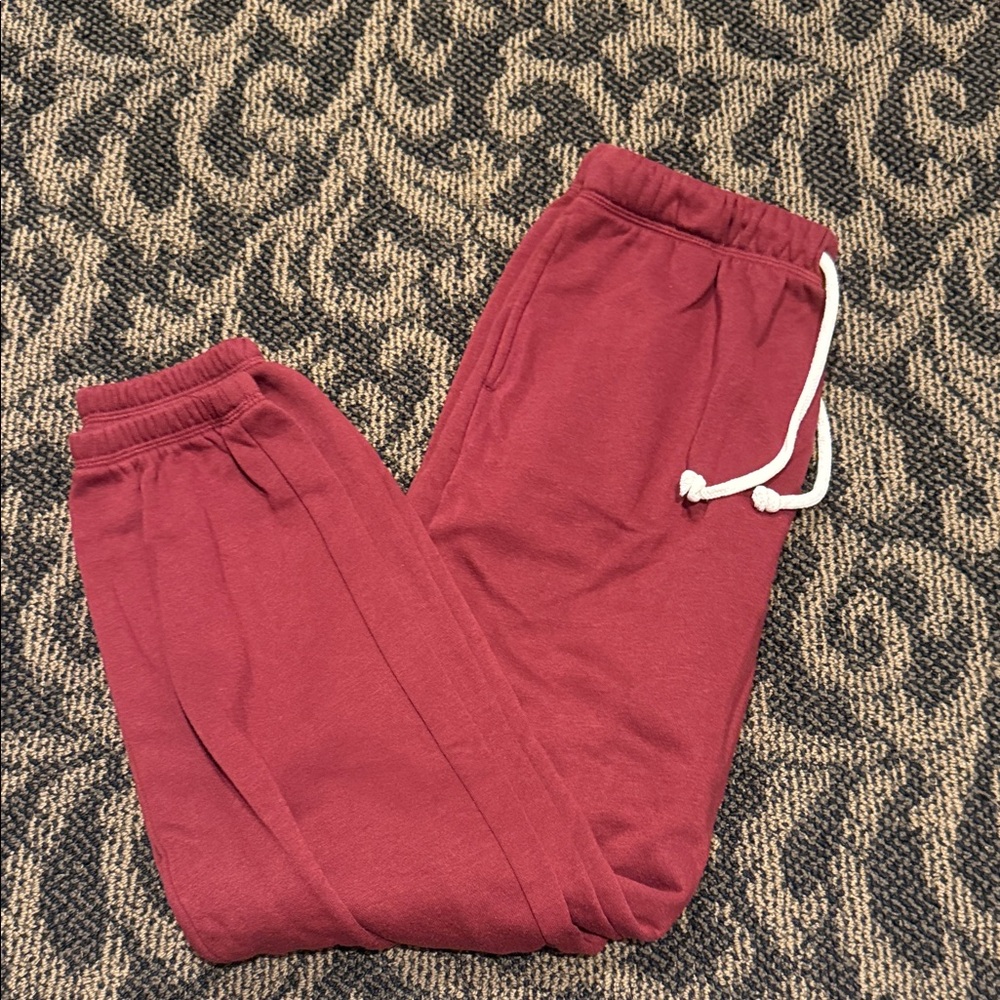 Never Worn Comfy Red Jogger Pants
